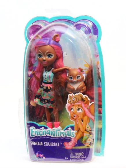 Papusa Enchantimals Veverita Sancha