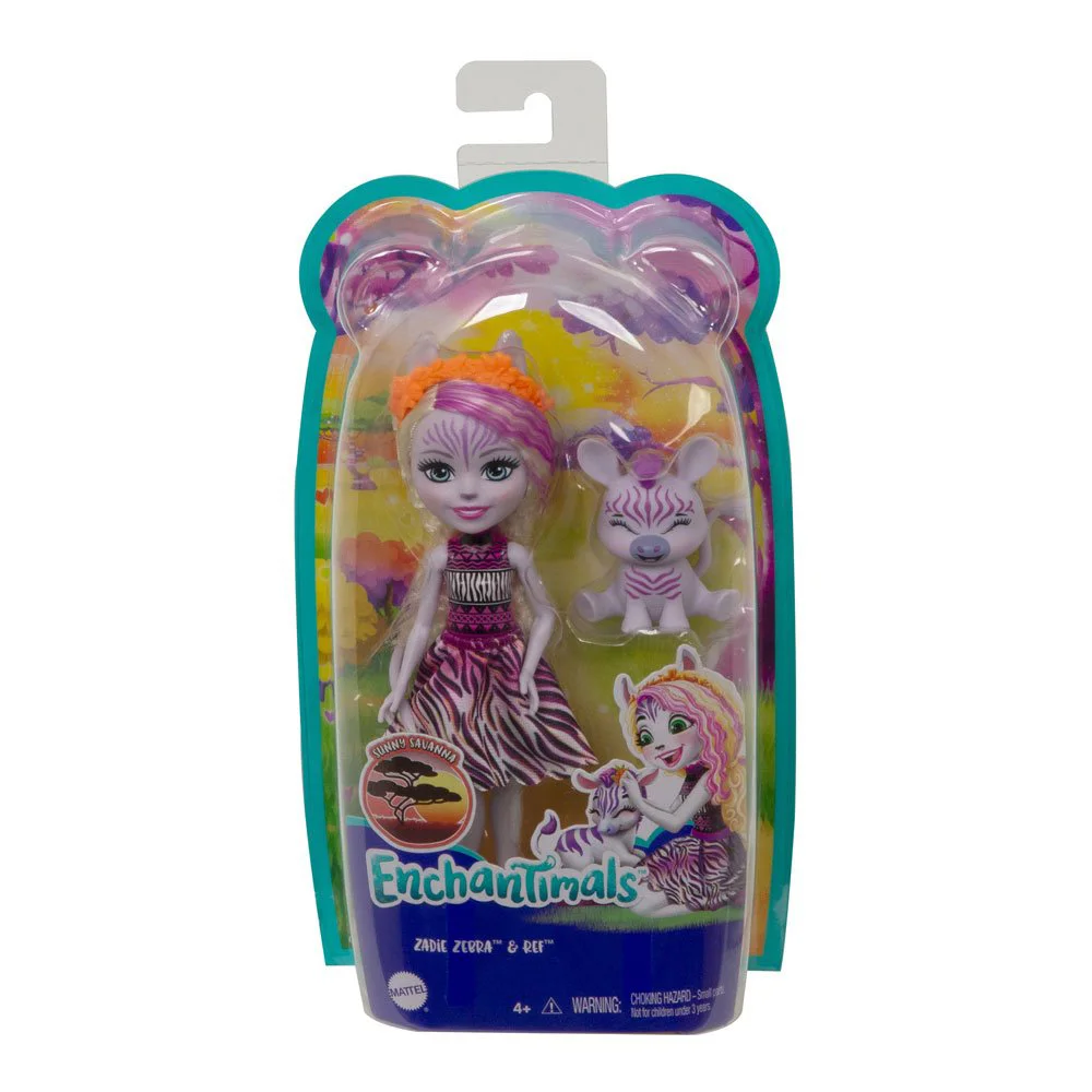 Papusa Enchantimals Zebra Zedi foto