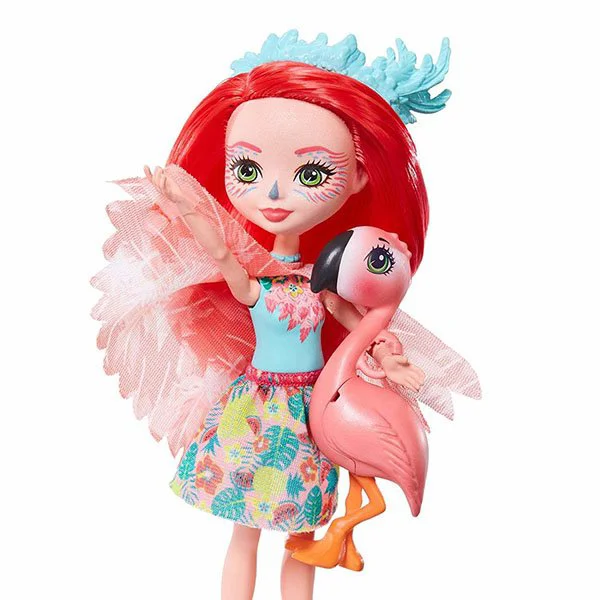 Papusa Enchantimals Flamingo Fancy