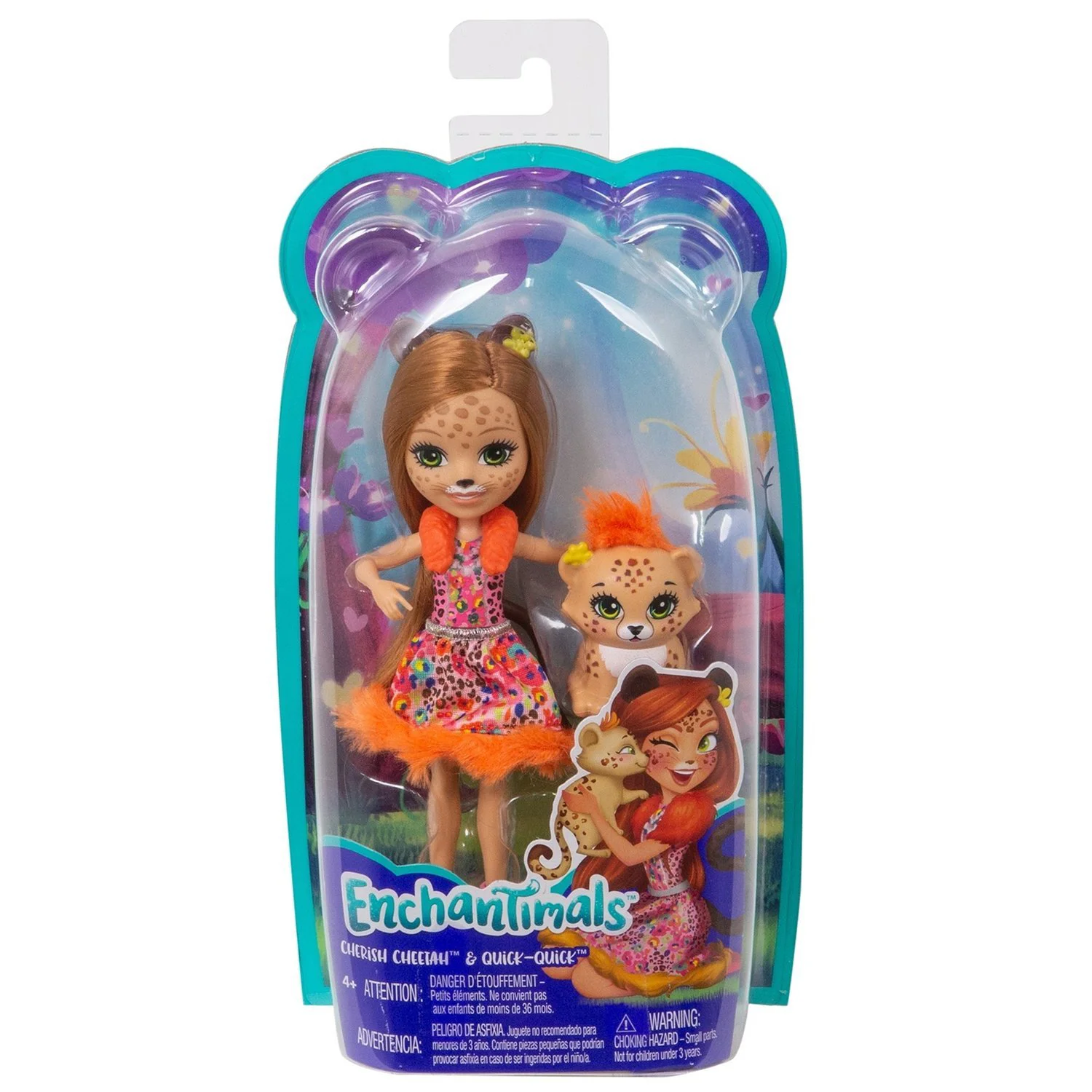 Papusa Enchantimals Ghepardul Cherish foto