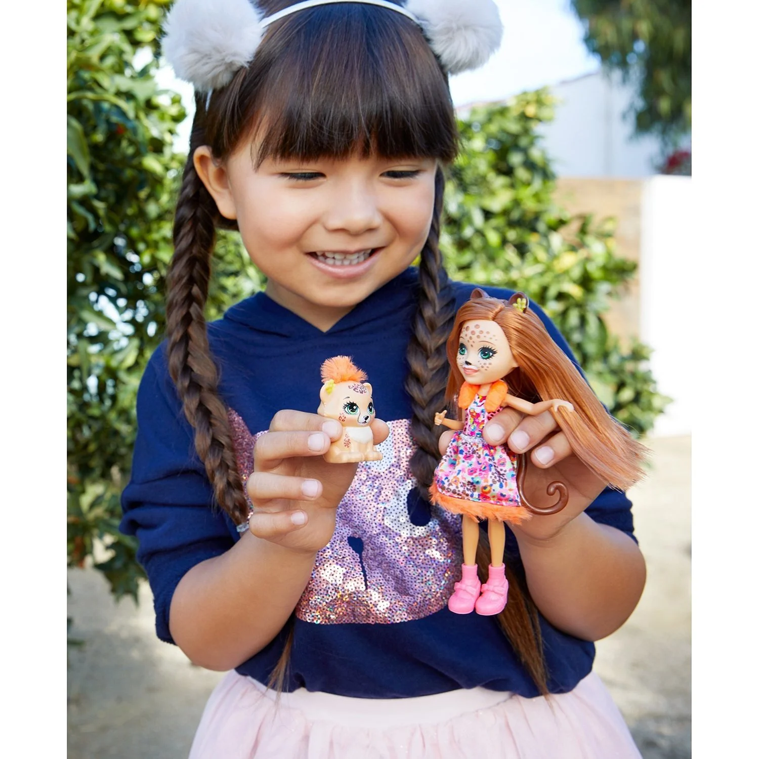 Papusa Enchantimals Ghepardul Cherish foto