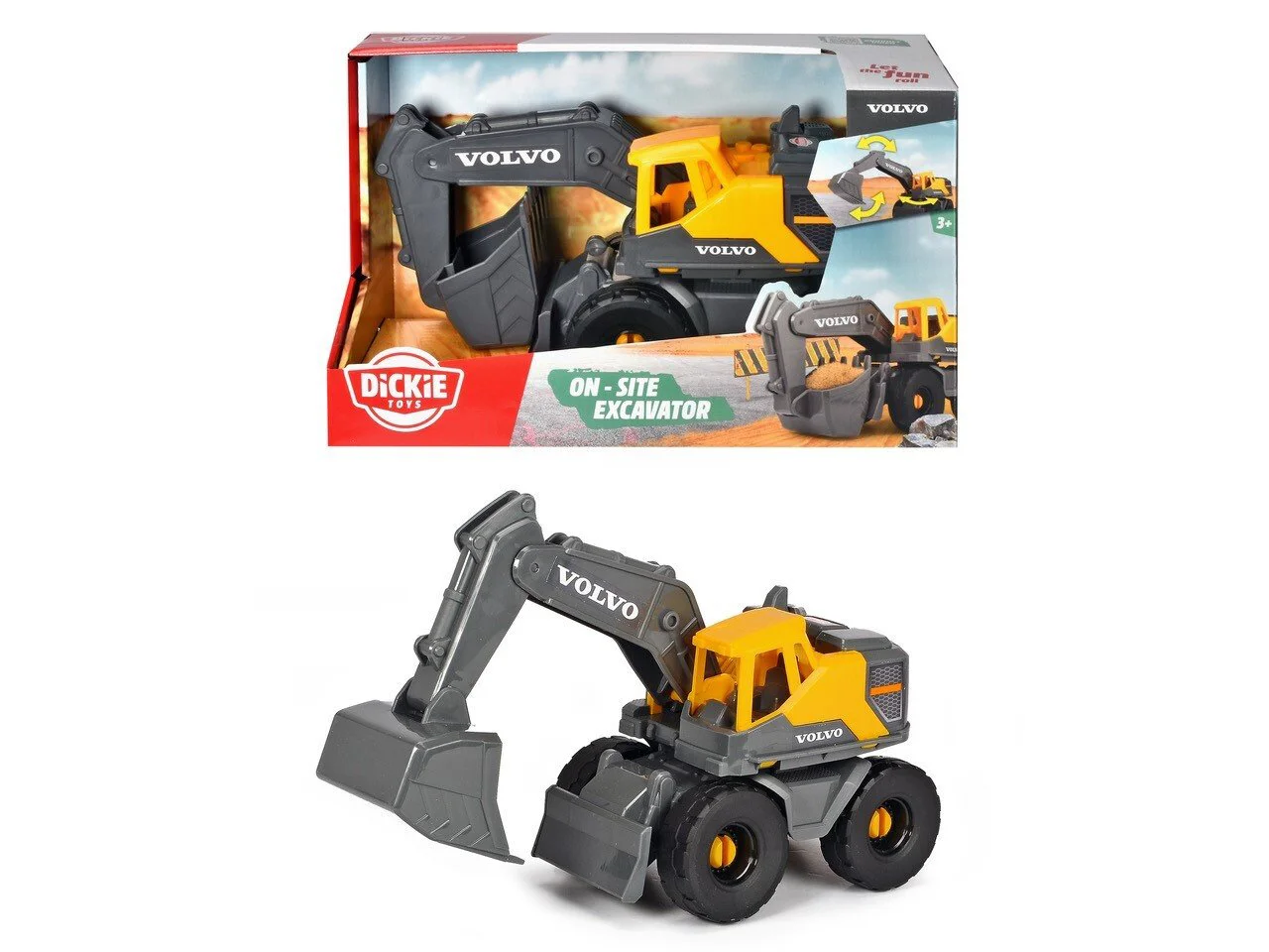 Excavator Dickie Volvo On-Site, 26cm foto
