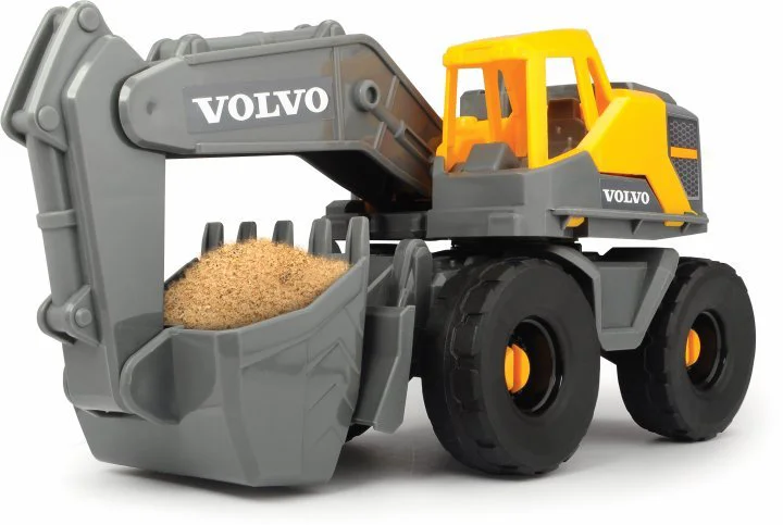 Camion trailer Dickie cu excavator si incarcator, 70 cm