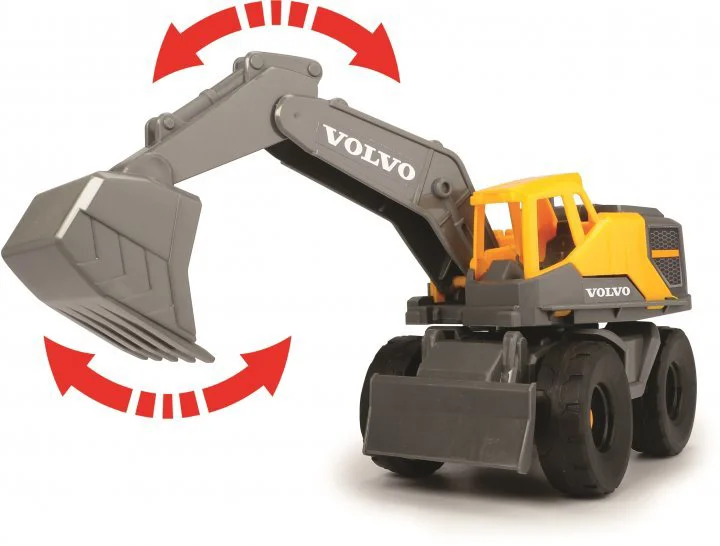 Camion trailer Dickie cu excavator si incarcator, 70 cm