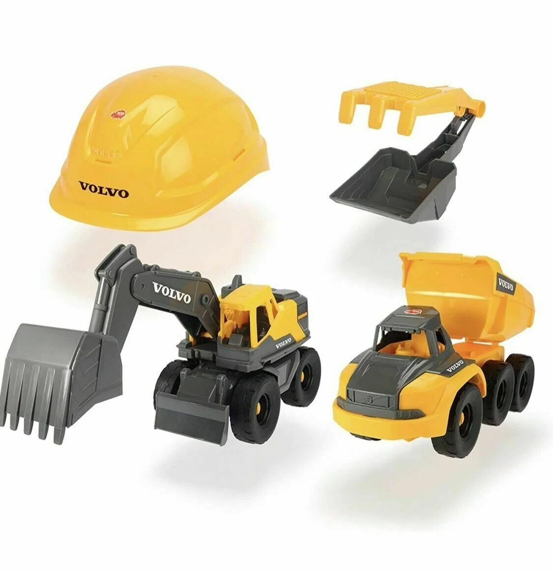 Set de joaca Dickie Volvo, Echipament special in constructie cu 2 masini