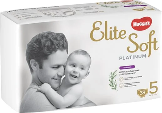 Трусики Huggies Elite Soft Platinum 5 (12-17 кг), 38 шт. foto
