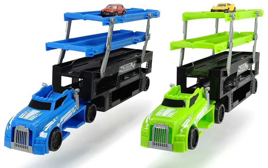 Set Dickie, Transportator auto universal de 44.5 cm + masina mica foto