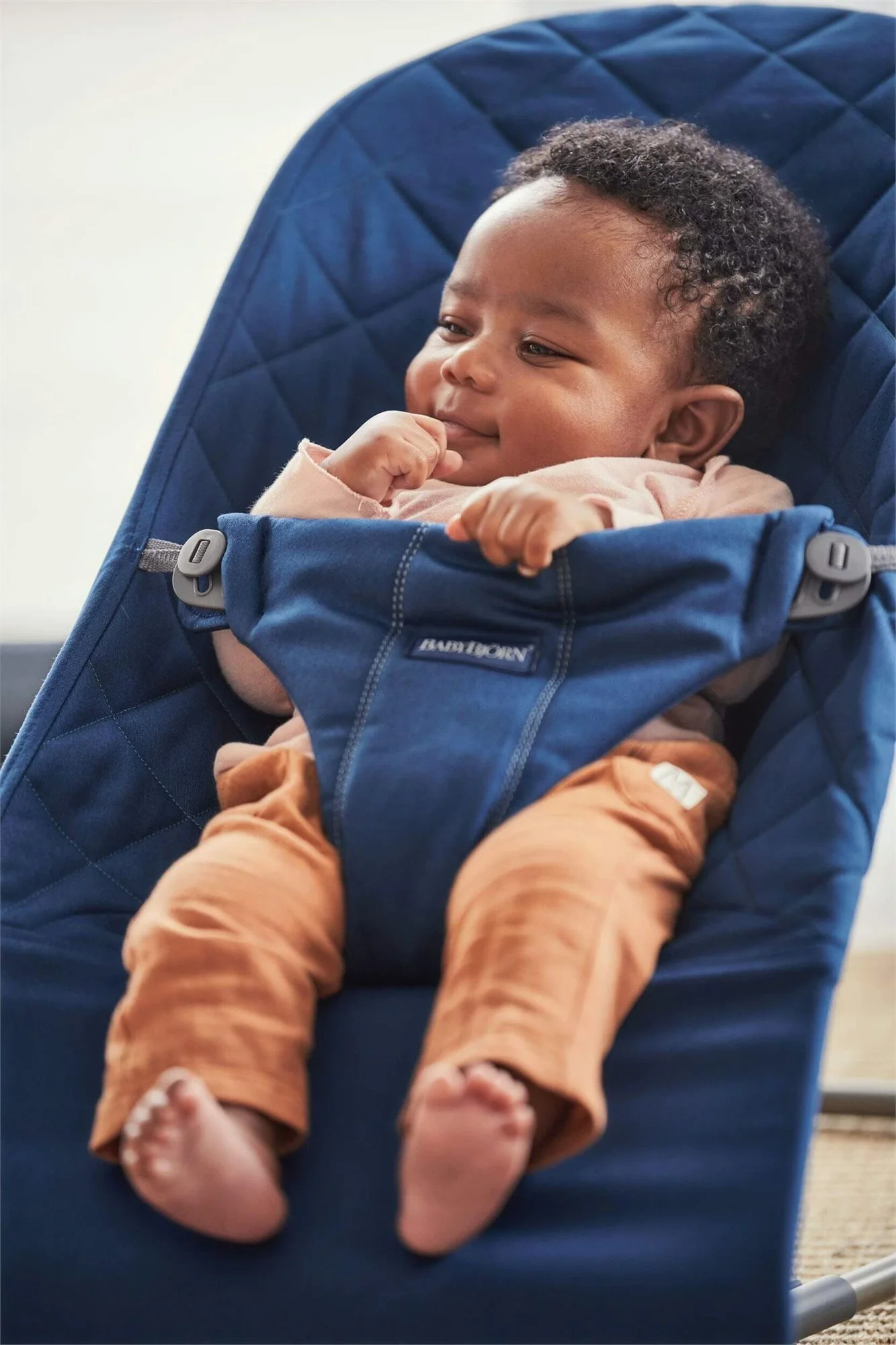 Balansoar BabyBjorn Bliss Midnight Blue, Bumbac