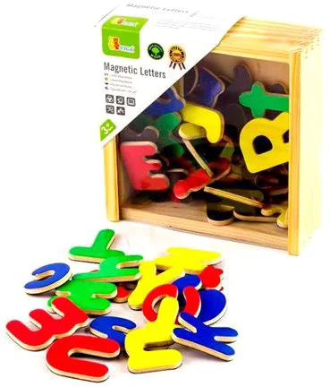 Деревянные магниты Viga Toys Letters, 52 шт.