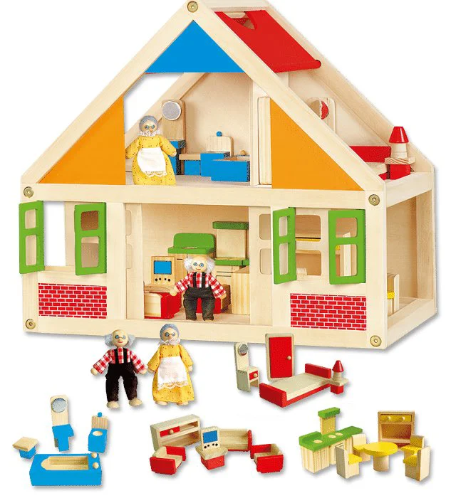 Set de joc din lemn Viga Toys Dollhouse foto