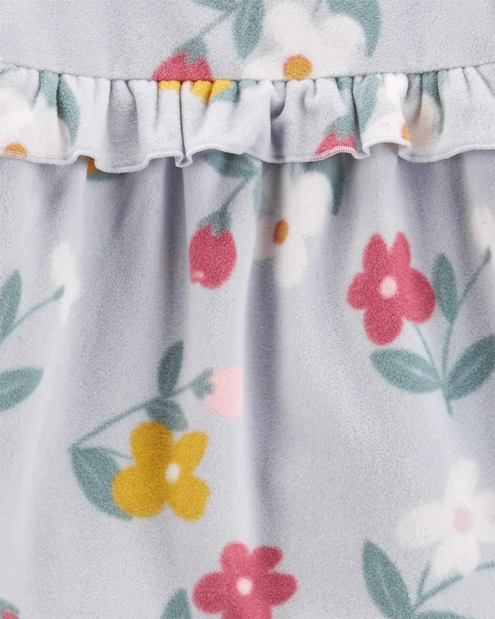 Carter's Pijama 2 piese fleece Flori foto