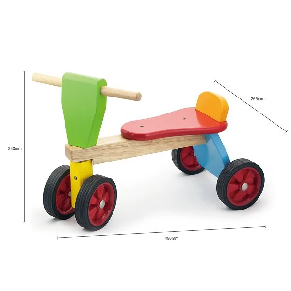 Tricicleta din lemn fara pedale Viga Tiny Trike foto