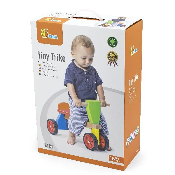 Tricicleta din lemn fara pedale Viga Tiny Trike foto