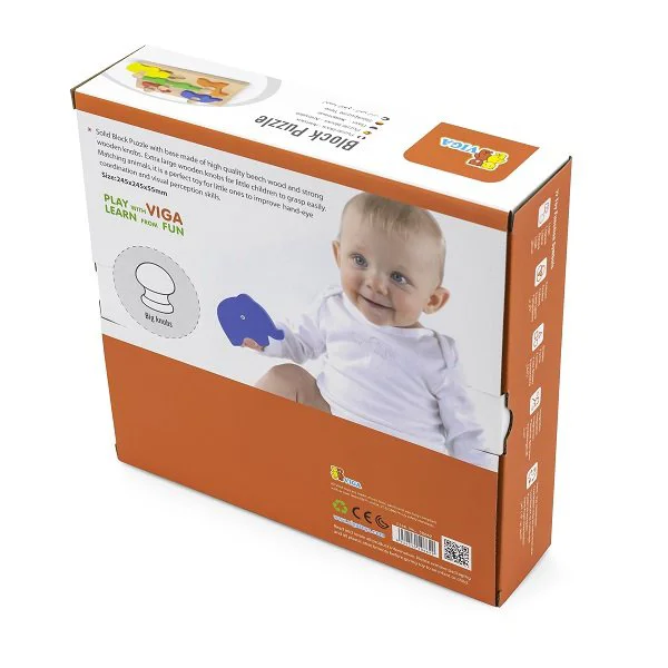 Деревянный пазл Viga Toys Животные foto
