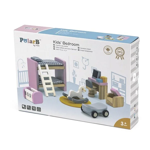 Mobilier din lemn pentru papusi Viga Toys Kids Bedroom