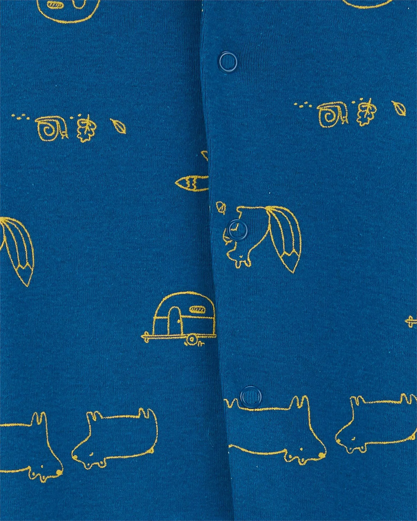Carter's Set 3 piese Pantaloni, body si pijama Camping foto