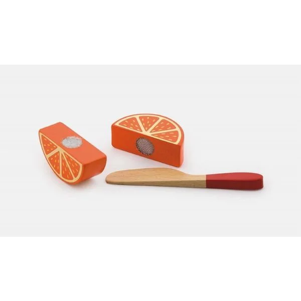 Set cu fructe de feliat din lemn Viga Toys foto