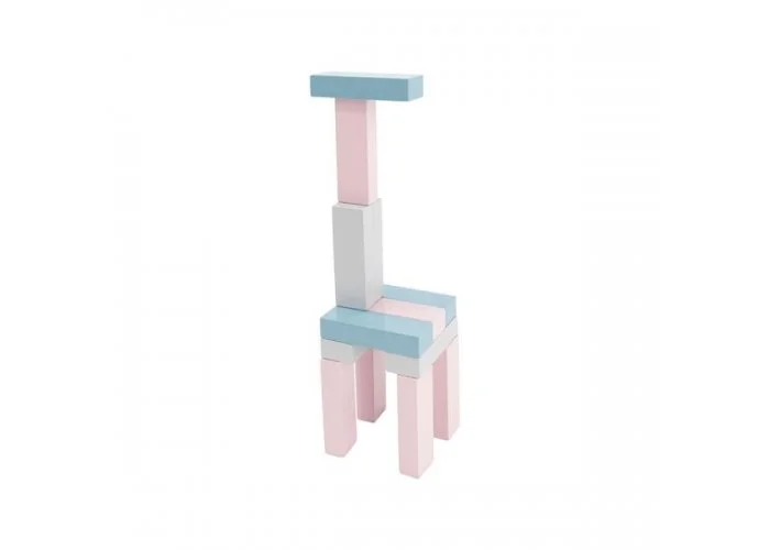 Joc de societate din lemn Viga Toys, Block Tower Bear foto