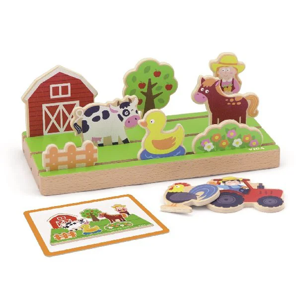 Joc educativ din lemn Viga Toys, Spatiu si Distanta foto