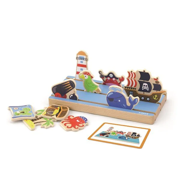 Joc educativ din lemn Viga Toys, Spatiu si Distanta foto