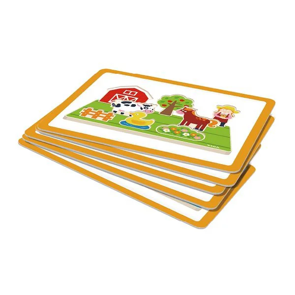 Joc educativ din lemn Viga Toys, Spatiu si Distanta foto