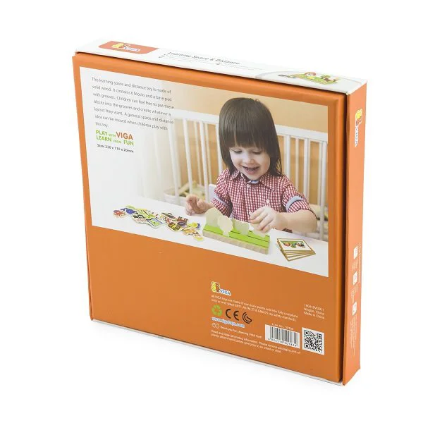 Joc educativ din lemn Viga Toys, Spatiu si Distanta foto