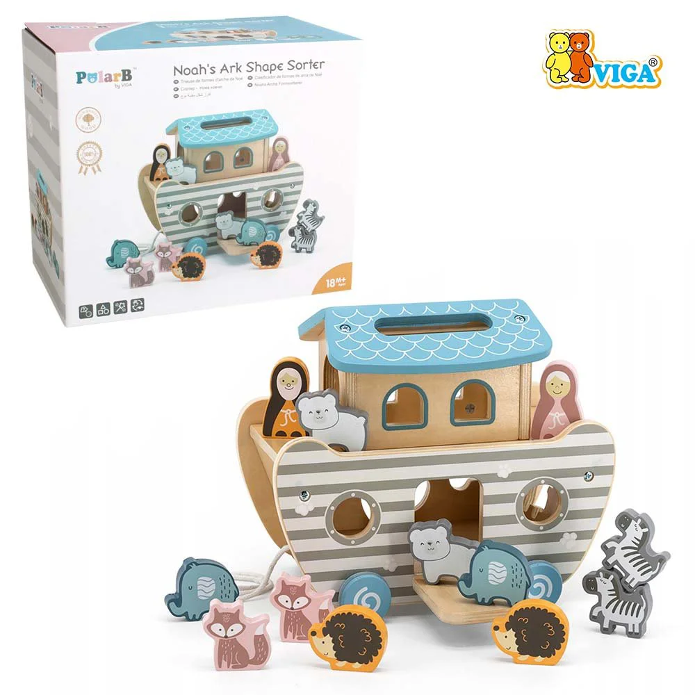 Sortator din lemn Viga Toys Arca lui Noe foto