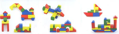 Деревянный конструктор Viga Toys, 50 деталей foto