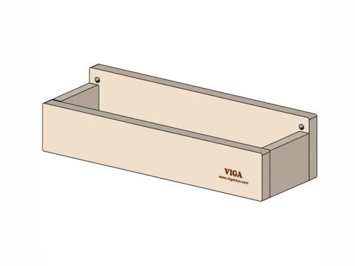 Raft de perete din lemn Vigat Toys pentru depozitare jucarii foto