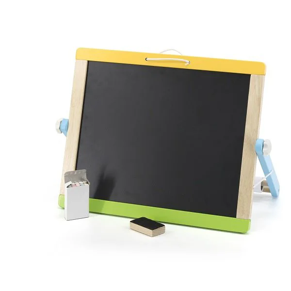Tabla alba si magnetica din lemn Viga Toys, cu suport pliabil incorporat foto