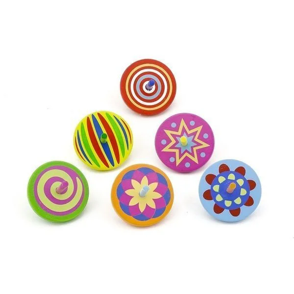 Деревянная игрушка Viga Toys Spinning Top foto