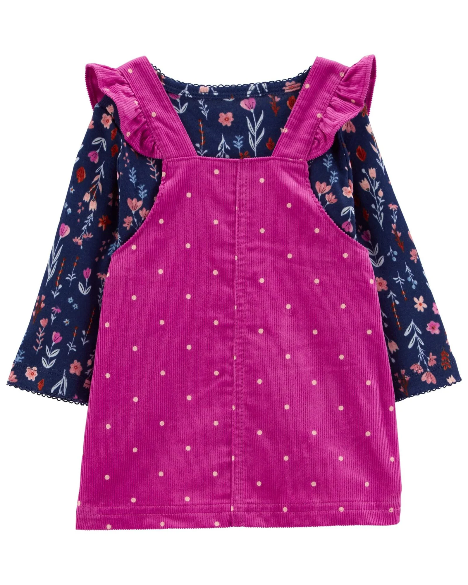 Carter's Set 3 piese Sarafan, bluza si ciorapei Buline
