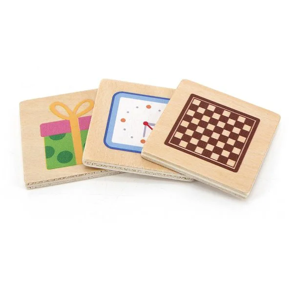Joc de sortare cu puzzle din lemn Viga Toys Invata formele foto