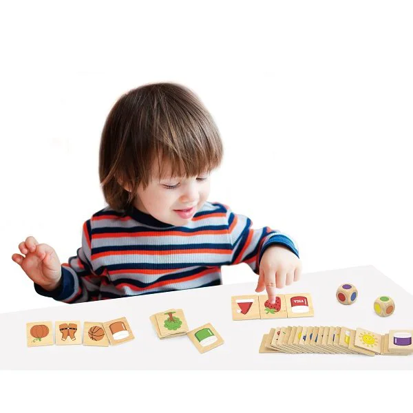 Joc de sortare cu puzzle din lemn Viga Toys Invata culorile foto