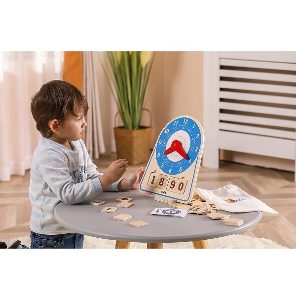 Настольная игра Viga Toys  Деревянные часы foto