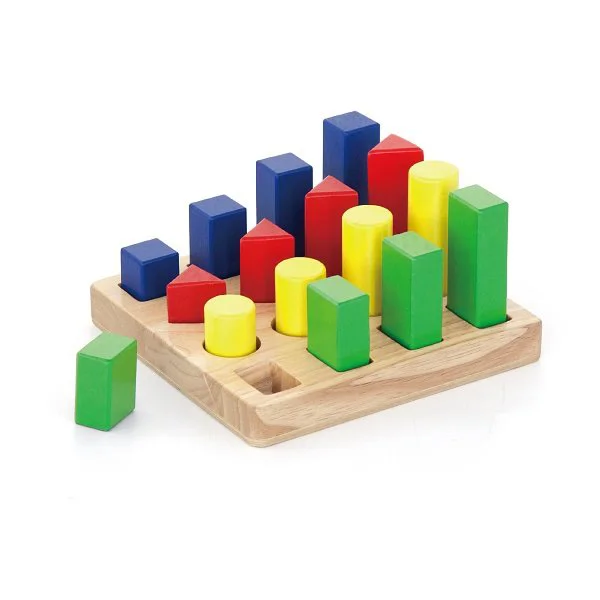 Sortator de blocuri din lemn Viga Toys, 4 forme foto