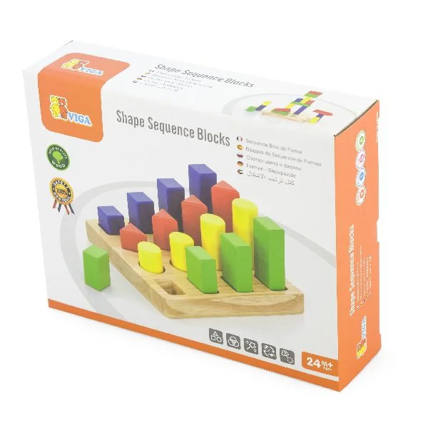 Sortator de blocuri din lemn Viga Toys, 4 forme foto