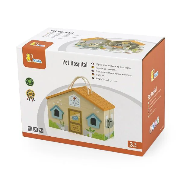 Set de joc din lemn Viga Toys Animalele mele de companie