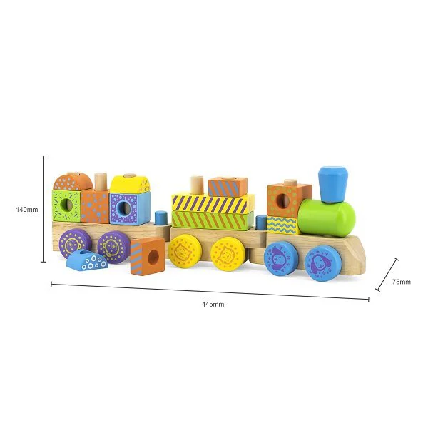 Деревянный конструктор Viga Toys Поезд foto