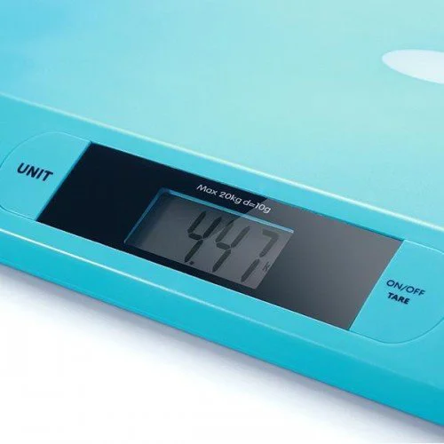 Cantar electronic BabyOno Albastru pentru copii (pana la 20 kg) foto