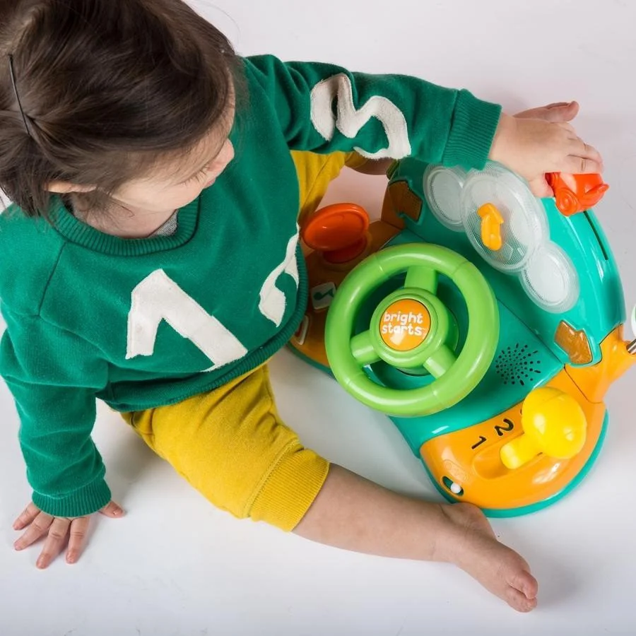 Jucarie multifunctionala cu volan Bright Starts Lights & Colors Driver™
