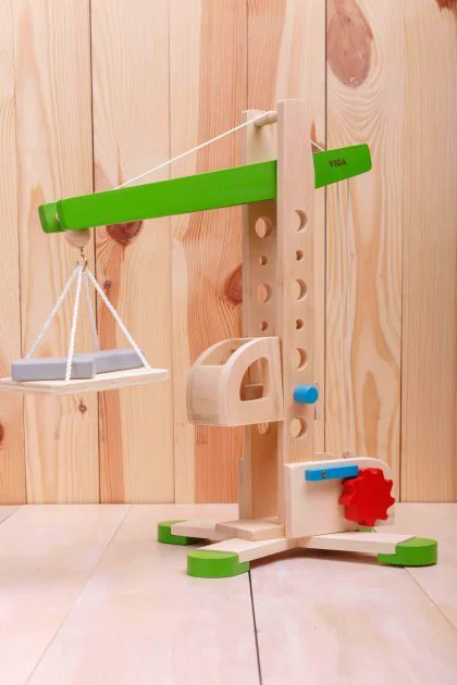 Macara interactiva din lemn Viga Toys foto