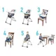 Scaun de masa Duodiner DLX 6 in 1 Patchwork Grey foto