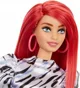 Papusa Barbie Fashionista cu parul rosu aprins foto