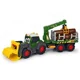 Tractor Dickie Happy Farm cu remorca, 65 cm foto