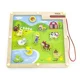 Set de joc din lemn Viga Toys Magnetic Match & Trace - Farm foto