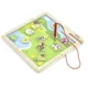 Set de joc din lemn Viga Toys Magnetic Match & Trace - Farm foto