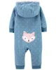 Carter's Salopeta fleece Vulpe foto