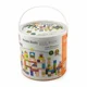 Set de constructie din lemn educativ Viga Toys, 100 piese foto