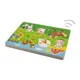 Puzzle cu maner din lemn Viga Toys Ferma cu sunet